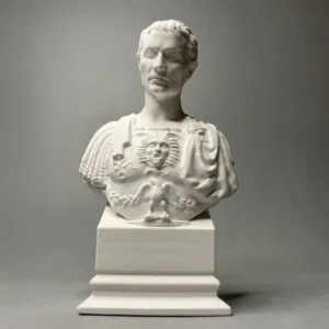 Caesar The Great Gips Statue Skulptur Büste Persönlichkeit Nische Kreative Desktop Ornament Museum Replik Kunstwerk Porträt Relie