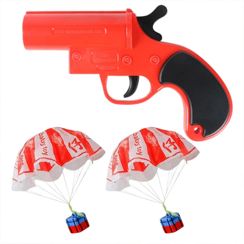 Realistische Signalpistolen, Die Fallschirm Werfen, Familienspiele, Vorschulerziehung, Spielzeug, Miniatur-Neuheitsspielzeug, Startspielzeug-Set Realistische Signalpistolen, Die Fallschirm Werfen, Familienspiele, Vorschulerziehung, Spielzeug, Miniatur-Neuheitsspielzeug, Startspielzeug-Set