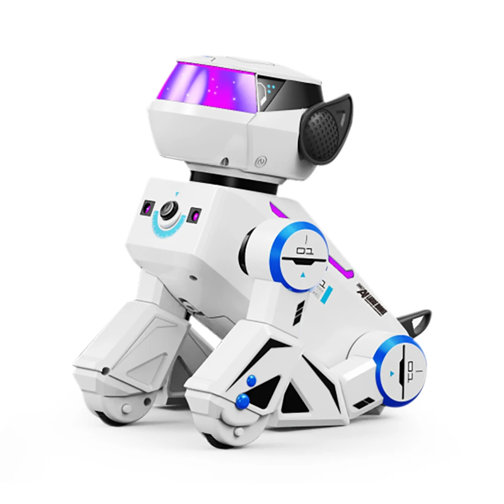 9Imod 2.4G Ki-Roboterhund Sprachinteraktives Stunt-Spielzeug Mit Led, Lehrreiches Geschenk Für Kinder 9Imod 2.4G Ki-Roboterhund Sprachinteraktives Stunt-Spielzeug Mit Led, Lehrreiches Geschenk Für Kinder - Image 5