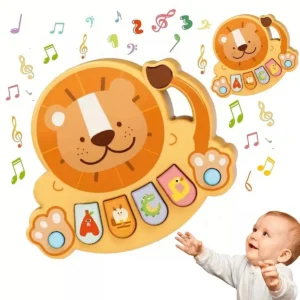 Elektronisches Klavier-Spielzeug für Kinder Musikalisches Lernspielzeug Tiermotiv Baby-Spielzeug Multifunktionales Elektronisches Musikinstrument Geschenk