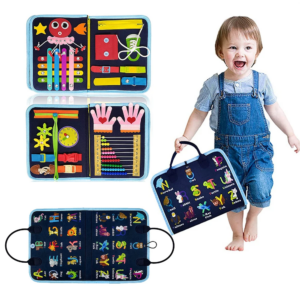 Beschäftigtes Brettspielzeug für Kinder – verbessert die Feinmotorik, lustiges Lernspiel für Zuhause und Klassenzimmer, Reisespielzeug, Geburtstagsgeschenk für Jungen und
