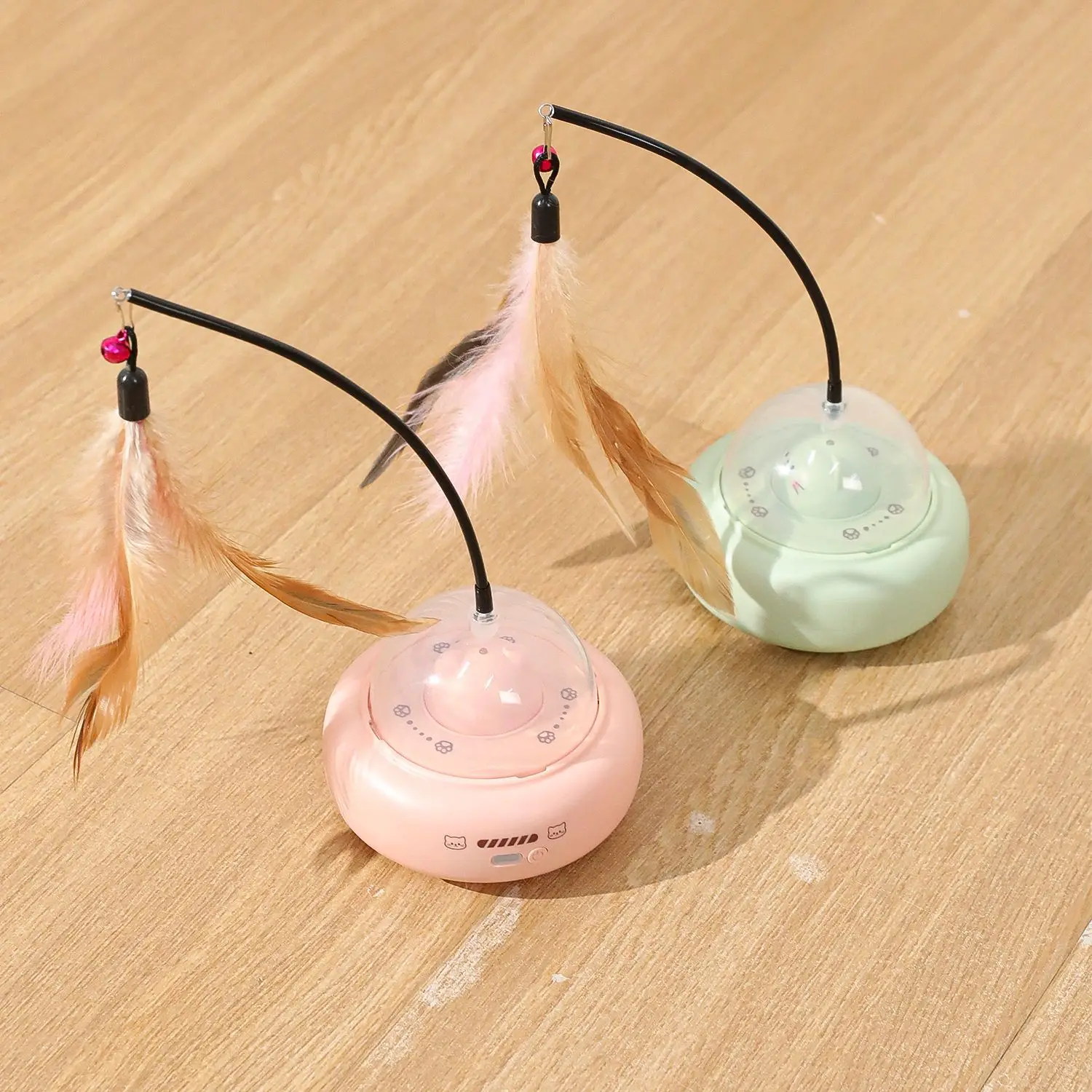 Elektrische Smart Teaser Katze Spielzeug Ufo Katze Teaser Stick Mit Glocke Training Haustier Spielzeug Austauschbare Feder Interaktive Katze Liefert Elektrische Smart Teaser Katze Spielzeug Ufo Katze Teaser Stick Mit Glocke Training Haustier Spielzeug Austauschbare Feder Interaktive Katze Liefert – Bild 6