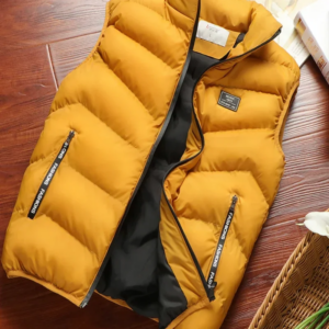 2024 neue Puffer Ärmellose Mäntel Herren Einfarbig Unten Jacke Winter Warme Weste Jacke Männer Weste Outwear Windjacke Kleidung