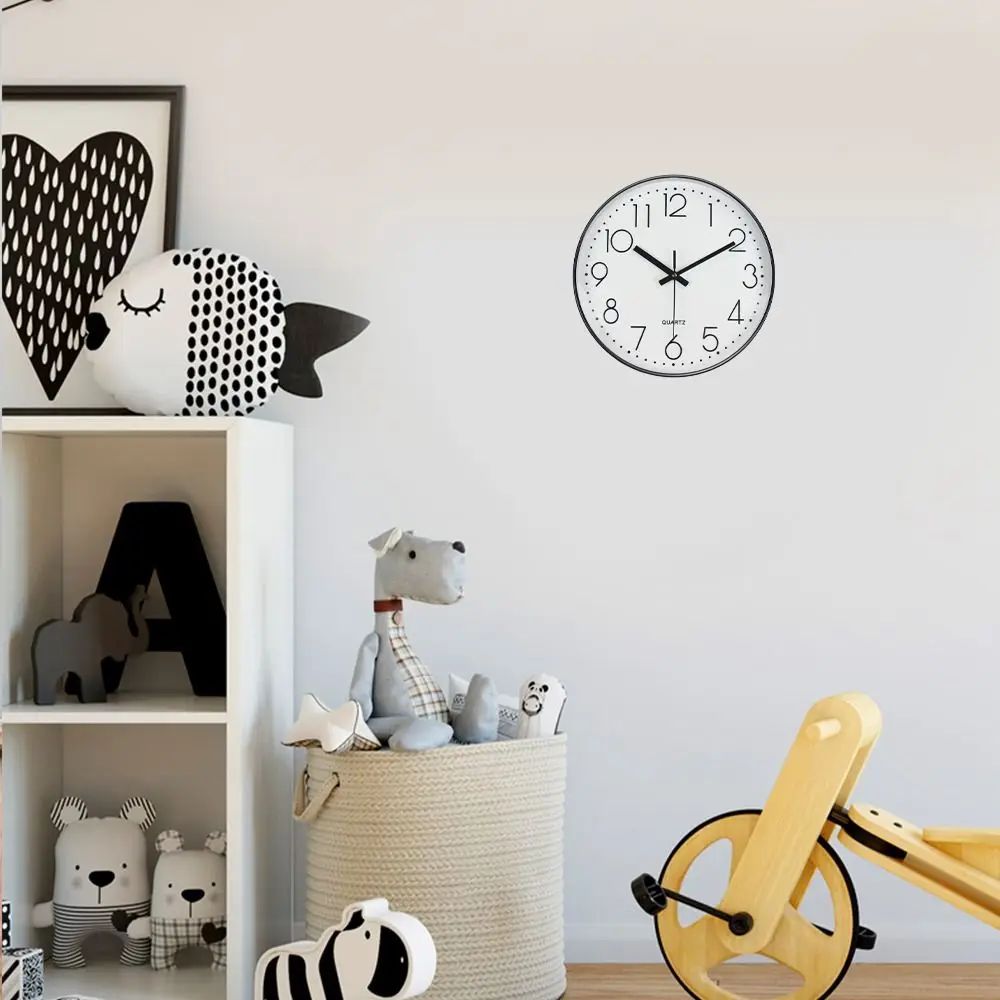 8 Zoll 20 cm modische, leise, nicht tickende Wanduhr, kreative dreidimensionale Wanduhr mit digitaler Skala für Wohnzimmer und Schlafzimmer