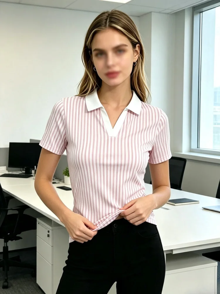 Damen Poloshirt Kurzarm Damen Poloshirt Kurzarm – Bild 5