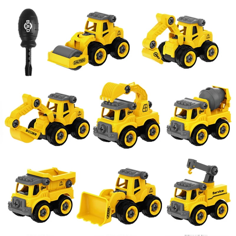 4/8Pcs Engineering Fahrzeug Spielzeug Bau Bagger Traktor Bulldozer Modelle Kinder Spielzeug Auto Diy Abnehmbare Spiel Jungen Spielzeug Geschenke 4/8Pcs Engineering Fahrzeug Spielzeug Bau Bagger Traktor Bulldozer Modelle Kinder Spielzeug Auto Diy Abnehmbare Spiel Jungen Spielzeug Geschenke - Image 7