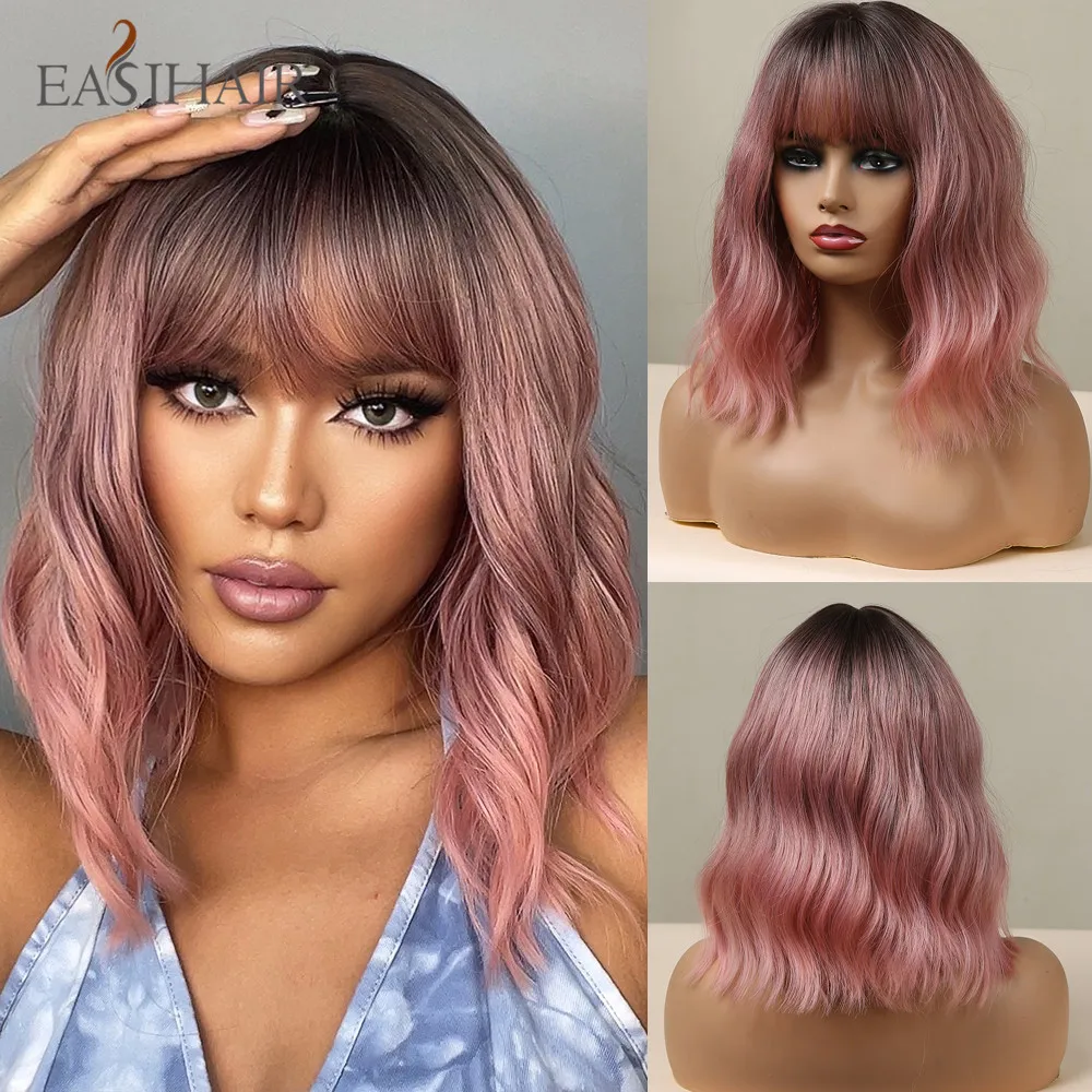 Easihair Bob-Perücke Mit Pony, Kurz Und Glatt, Hellblond-Beige, Hitzebeständig Easihair Bob-Perücke Mit Pony, Kurz Und Glatt, Hellblond-Beige, Hitzebeständig – Bild 25