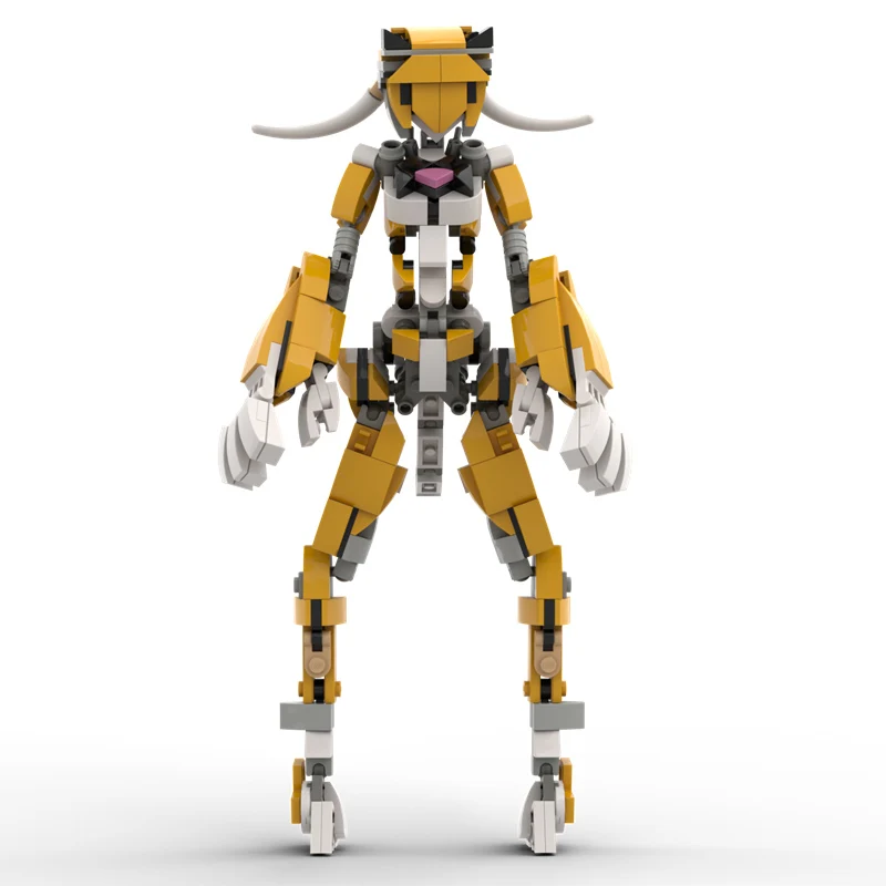 New Creative Tiger Girl Robot Model Building Kit,Tiger Girl Fighter Mecha Assembly Movable Joint Brick Diy Design Toy Model New Creative Tiger Girl Robot Model Building Kit,Tiger Girl Fighter Mecha Assembly Movable Joint Brick Diy Design Toy Model - Image 3