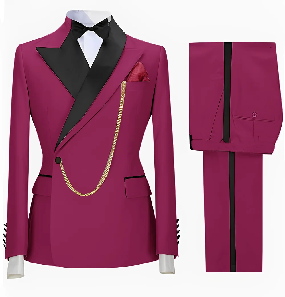 Suit For Men Wedding Groom Tuxedo Khaki Formal Blazer Pants 2 Piece Dinner Ball Dress Male Jacket Set Costume Homme Suit For Men Wedding Groom Tuxedo Khaki Formal Blazer Pants 2 Piece Dinner Ball Dress Male Jacket Set Costume Homme - Image 12