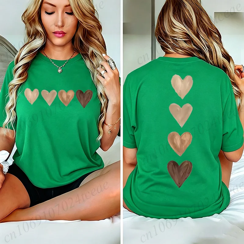 Women'S Gothic Heart Print T Shirt Vintage Retro Casual Tee Clothing Short Sleeve Crew Neck Graphic Top Summer Fashion T-Shirts Women'S Gothic Heart Print T Shirt Vintage Retro Casual Tee Clothing Short Sleeve Crew Neck Graphic Top Summer Fashion T-Shirts - Image 12