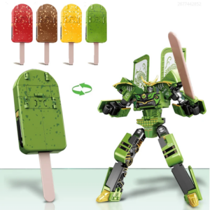 Verwandlendes Spielzeug Eiscreme Krieger Modell Junge Lernspielzeug Kinder Roboter Krieger Eis Rollenspiel