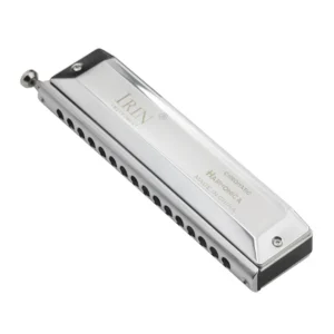16 Hole 64 Tones Chromatic Harmonica Mouth Organ Key of C Reed Wind Instrument for Beginners Adults Music Lovers with Cleaning