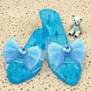 Kleine Mädchen Prinzessinnen-Schuhe Rollenspiel Kleinkind-Absatzschuhe Bühnen-Requisiten Pantoffeln für Familienfotos Feiertage Karneval Maskerade