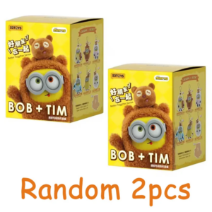 52toys Bob&Tim Minions Better Toggther Series Multiple Styles Cute Doll Keychain Decoration Trendy Toy Mystery Box Surprise Gift