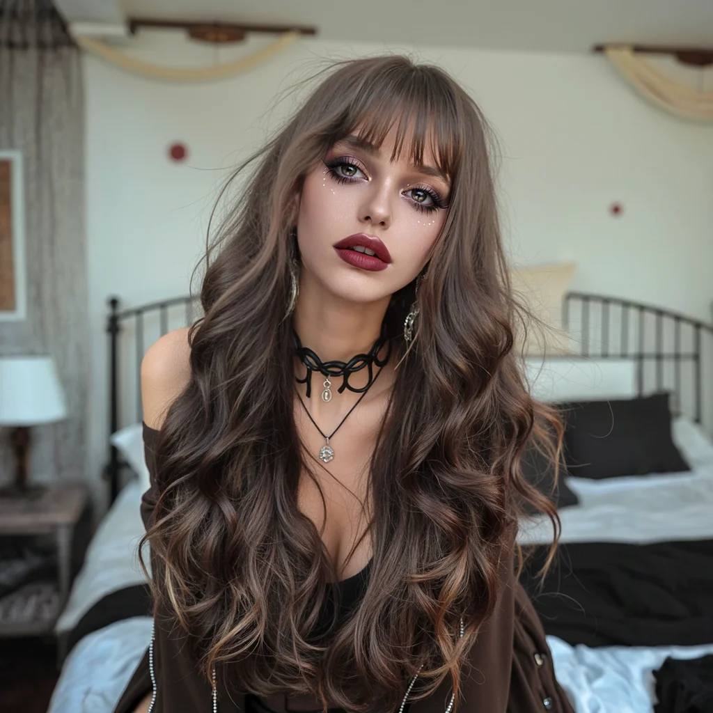 Allbell Magique Blue Hair Wig With Bangs Long Wavy Synthetic Wig Baby Blue Curly Wig For Women Daily Party Use Heat Resistant Allbell Magique Blue Hair Wig With Bangs Long Wavy Synthetic Wig Baby Blue Curly Wig For Women Daily Party Use Heat Resistant - Image 15