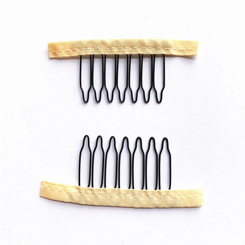 50Pcs Steel Wig Combs And Clips 4/5/6/7 Teeth Wig Comb With Cloth For Making Wig Caps Wig Secure Combs 50Pcs Steel Wig Combs And Clips 4/5/6/7 Teeth Wig Comb With Cloth For Making Wig Caps Wig Secure Combs - Image 19