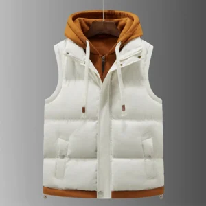 Unisex Mode Mit Kapuze Westen Jacke Ärmellose Weste Herbst Thermische Weiche Westen Casual Mäntel Männlich Baumwolle männer Weste Männer Verdicken