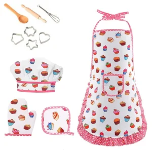 Pretend Spielen Schürze Kochen Werkzeug Modell Set Rolle Spielen Küche Spielzeug Spielen Haus Frühen Bildung Spielzeug Geschenke Für Kinder Kinder Mädchen