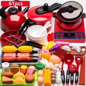 Kinder Pretend Spielen Küche Spielzeug Simulation Lebensmittel Grill Kochen Spielzeug Kinder Pädagogisches Spielen Haus Interaktives Spielzeug Für Mädchen