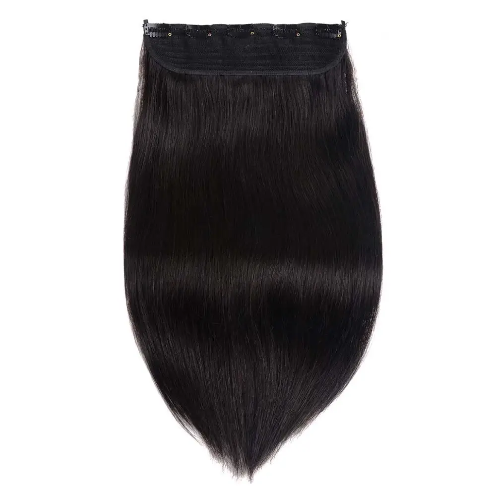 Doreen 100G 120G Brazilian Hair Clip In One Piece Real Human Hair Extensions 14 To 22Inch 1Pc 5 Clips Dark Brown Hair Clip On Doreen 100G 120G Brazilian Hair Clip In One Piece Real Human Hair Extensions 14 To 22Inch 1Pc 5 Clips Dark Brown Hair Clip On - Image 11