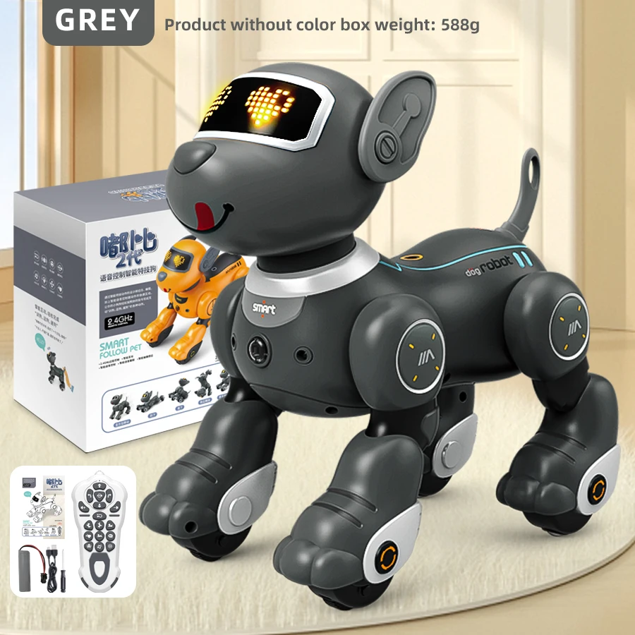 Kinder Spielzeug Fernbedienung Intelligente Roboter Hund Diy Programmierung Stimme Interaktive Elektronische Haustier Hund Roboter Modell Geschenk Kinder Spielzeug Fernbedienung Intelligente Roboter Hund Diy Programmierung Stimme Interaktive Elektronische Haustier Hund Roboter Modell Geschenk – Bild 10