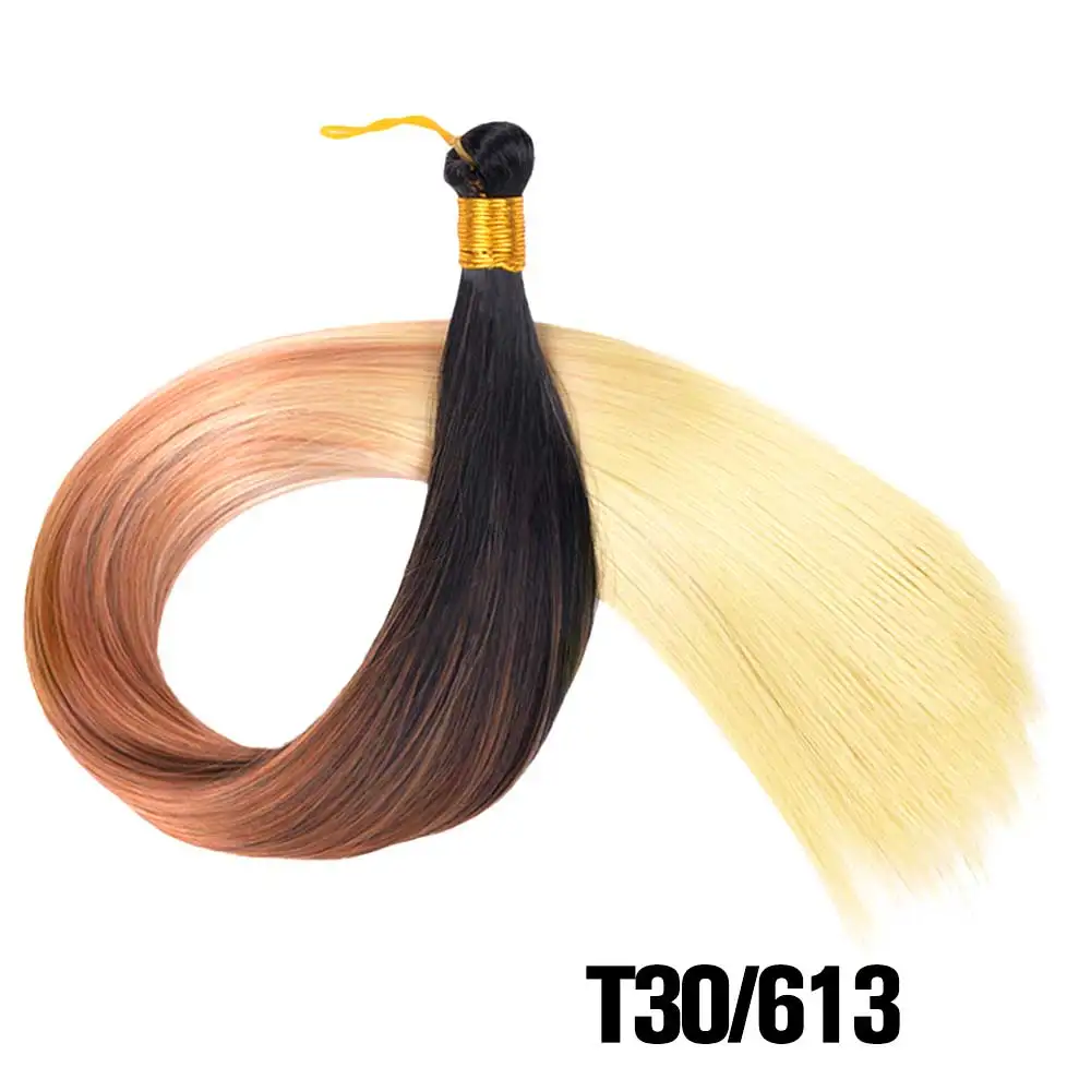 28 Inch 150G Bone Straight Silky Crochet Braiding Hair Synthetic Bulk High Temperature Hair Bundles Extension For Women 28 Inch 150G Bone Straight Silky Crochet Braiding Hair Synthetic Bulk High Temperature Hair Bundles Extension For Women - Image 23
