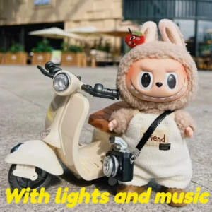 Doll Mini Electric Motorcycle Children's Toy for labubu toy motor for doll (no doll) ﻿