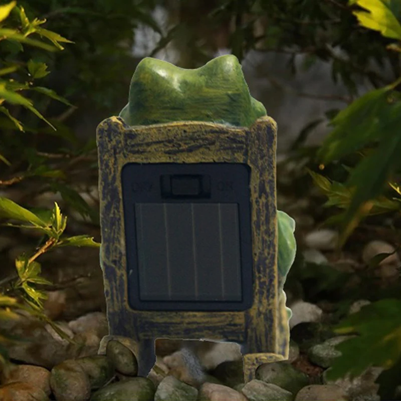 Solarleuchte Für Den Außenbereich, Wasserdicht, Froschharz-Lampe, Boden-Plug-In, Dekorative Außenleuchten, Geeignet Für Garten, Innenhöfe, Parks Solarleuchte Für Den Außenbereich, Wasserdicht, Froschharz-Lampe, Boden-Plug-In, Dekorative Außenleuchten, Geeignet Für Garten, Innenhöfe, Parks - Image 2