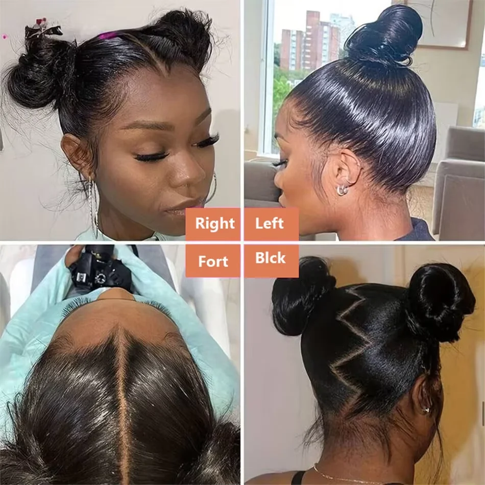 30 Zoll Natürliche Schwarze 360 Lace Front Gerade Echthaarperücken 360 Hd Transparente Volle Spitze Leimlose Perücken Echthaar Vorgezupft 30 Zoll Natürliche Schwarze 360 Lace Front Gerade Echthaarperücken 360 Hd Transparente Volle Spitze Leimlose Perücken Echthaar Vorgezupft - Image 6