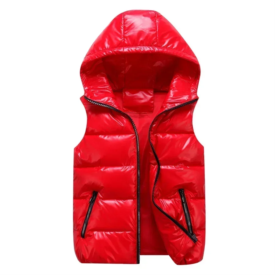 Männer Winter Mit Kapuze Gepolsterte Weste Glänzend Ärmellose Jacke Casual Outwear Verdicken Warme Mantel Wasserdichte Weste Männer Kleidung 4Xl Männer Winter Mit Kapuze Gepolsterte Weste Glänzend Ärmellose Jacke Casual Outwear Verdicken Warme Mantel Wasserdichte Weste Männer Kleidung 4Xl – Bild 10