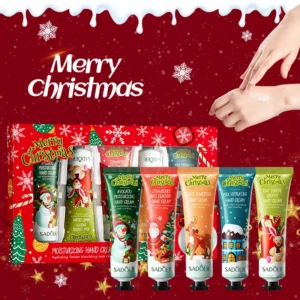 Startseite 5 Stücke Sadoer Weihnachten Hand Creme Sets Feuchtigkeitsspendende Pflegende Bleaching Feuchtigkeitsspendende Anti-Aging Hände Hautpflege Produkte
