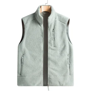 Baumwolle Gefütterte männer Weste Männer Zipper Westen Plus Größe 6XL Männer Frauen Fleece Jacke Ärmellose Weste Mode Casual Mäntel männlichen