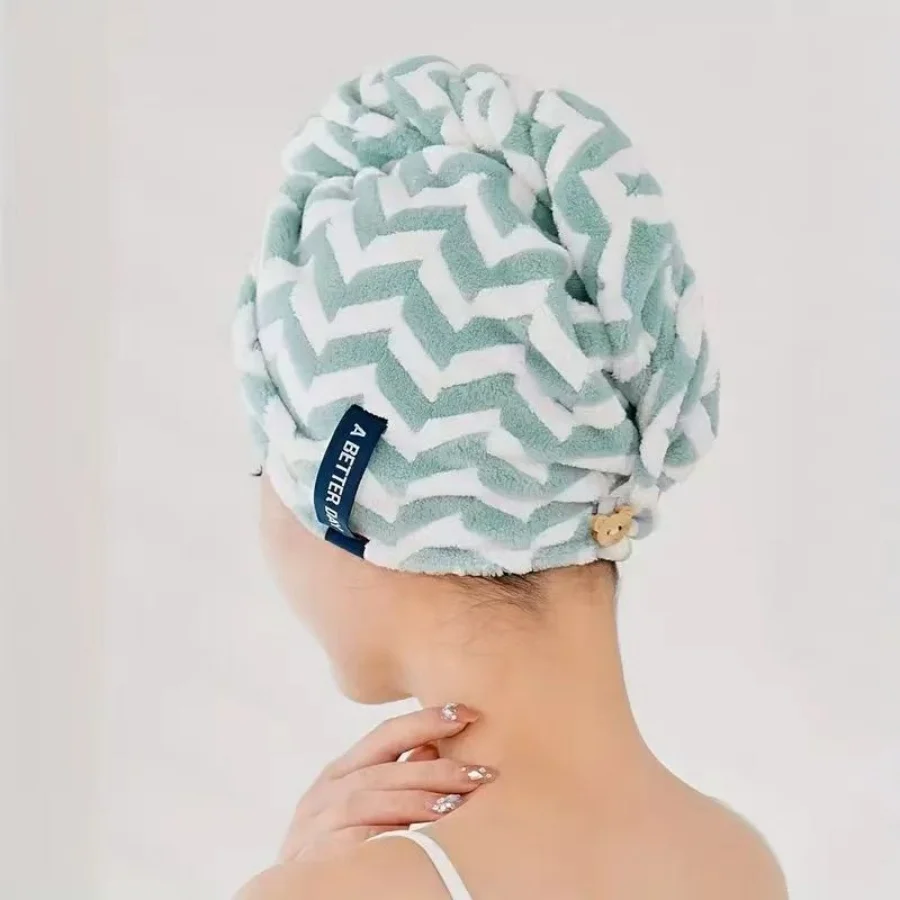 Gestreiftes Mikrofaser-Haartrockenhandtuch, Schnell Trocknendes, Saugfähiges, Weiches Haarhandtuch Zum Bade- Und Strand- Und Reisehandtuch Gestreiftes Mikrofaser-Haartrockenhandtuch, Schnell Trocknendes, Saugfähiges, Weiches Haarhandtuch Zum Bade- Und Strand- Und Reisehandtuch - Image 4