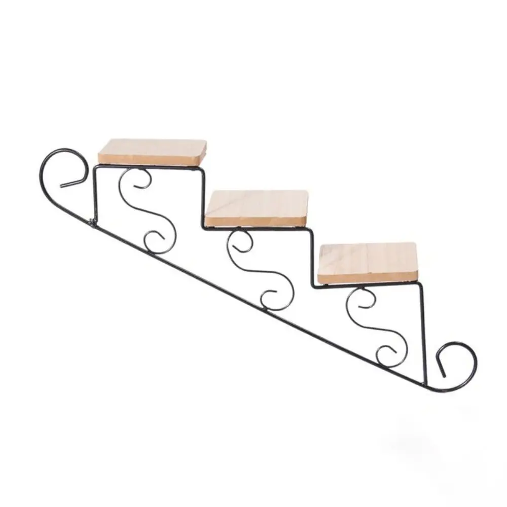 American Style Wand Blumen Ständer Eisen Kunst Einfache Wand Display Regal Treppenhaus Form Wandbehang Blumentopf Wand Dekoration American Style Wand Blumen Ständer Eisen Kunst Einfache Wand Display Regal Treppenhaus Form Wandbehang Blumentopf Wand Dekoration - Image 3