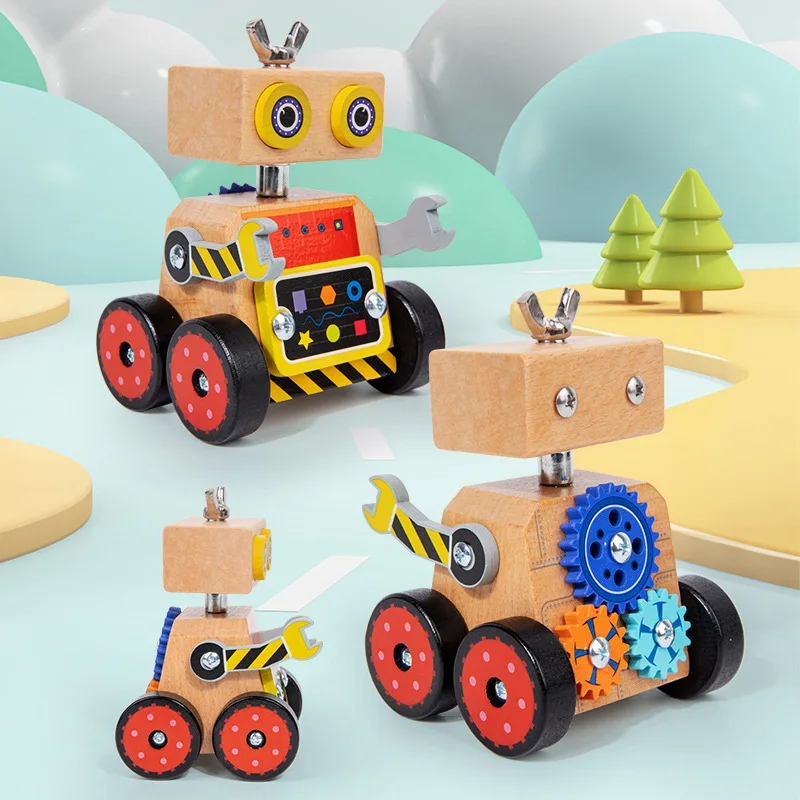 Montessori-Schraubspielzeug Roboterfahrzeug Mit Werkzeug – Lernspielzeug Montessori-Schraubspielzeug Roboterfahrzeug Mit Werkzeug – Lernspielzeug