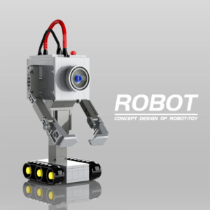 Butter Robot MOC Building Blocks, Absurd Sci-Fi Mini Machine, Comedy Animation DIY Toy for Adult Fans