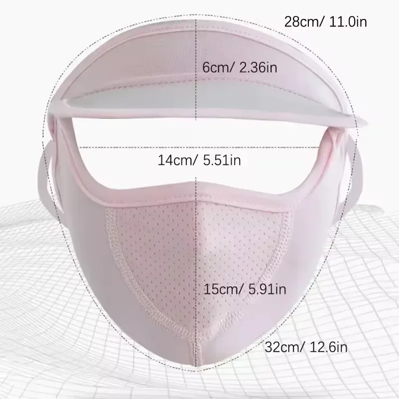 Summer Sunscreen Ice Silk Mask Uv Protection Face Cover Sunscreen Veil Face With Brim Cycling Sun Protection Hats Caps Summer Sunscreen Ice Silk Mask Uv Protection Face Cover Sunscreen Veil Face With Brim Cycling Sun Protection Hats Caps