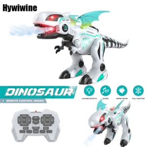 Ferngesteuerter Dinosaurier-Roboter mit Licht, Sound & Sprühnebel
