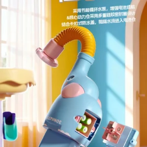 Multifunktionaler Wasserspiel-Aktivitätstisch mit Elektrischer Wasserpumpe Simulierter Wasserpark Spielzeug-Lebensmittel-Zubehör Rollenspiel-Set