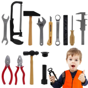 Simulation Repair Tool Toys for Boy Plastic Children Maintenance Tools Screwdriver Hammer Tongs Kids Pretend Play Toy TMZ