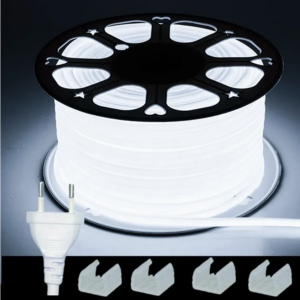 COB-LED-Streifen, 220 V, Schalter/dimmbar, EU-Stecker, 288 LEDs/m, 3000 K, 6000 K, RA90, Outdoor-Garten-FOB-LED-Band, Schlafzimmer- und Küchenbeleuchtung