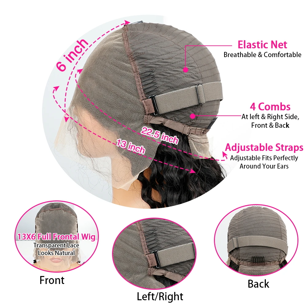 13X6 Schokoladenbraun Hd Lace Front Echthaarperücken Körperwelle Echthaarperücke 46 Zoll 200 Dichte Farbige Echthaarperücken Für Frauen 13X6 Schokoladenbraun Hd Lace Front Echthaarperücken Körperwelle Echthaarperücke 46 Zoll 200 Dichte Farbige Echthaarperücken Für Frauen - Image 8