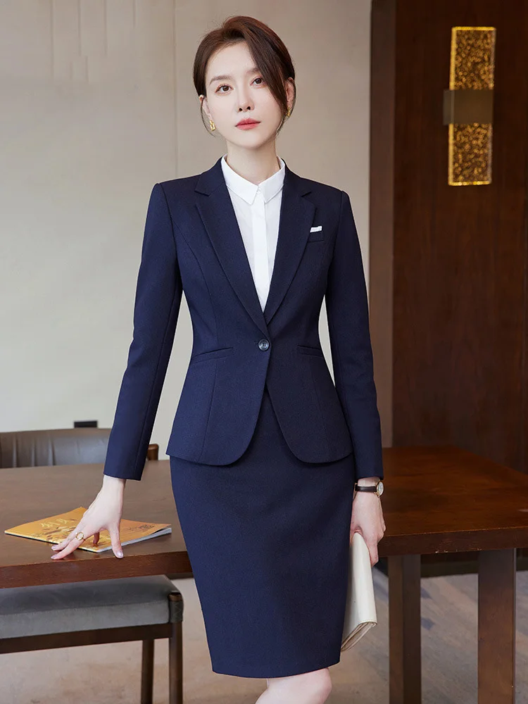 Damen Business-Kostüm Weinrot Mit Blazer Und Rock Damen Business-Kostüm Weinrot Mit Blazer Und Rock - Image 3