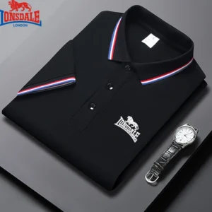 Embroidered LONSDALE New Summer Polo Shirt Men High Quality Men Short Sleeve Top Business Casual Hot Selling Polo-shirt for Men