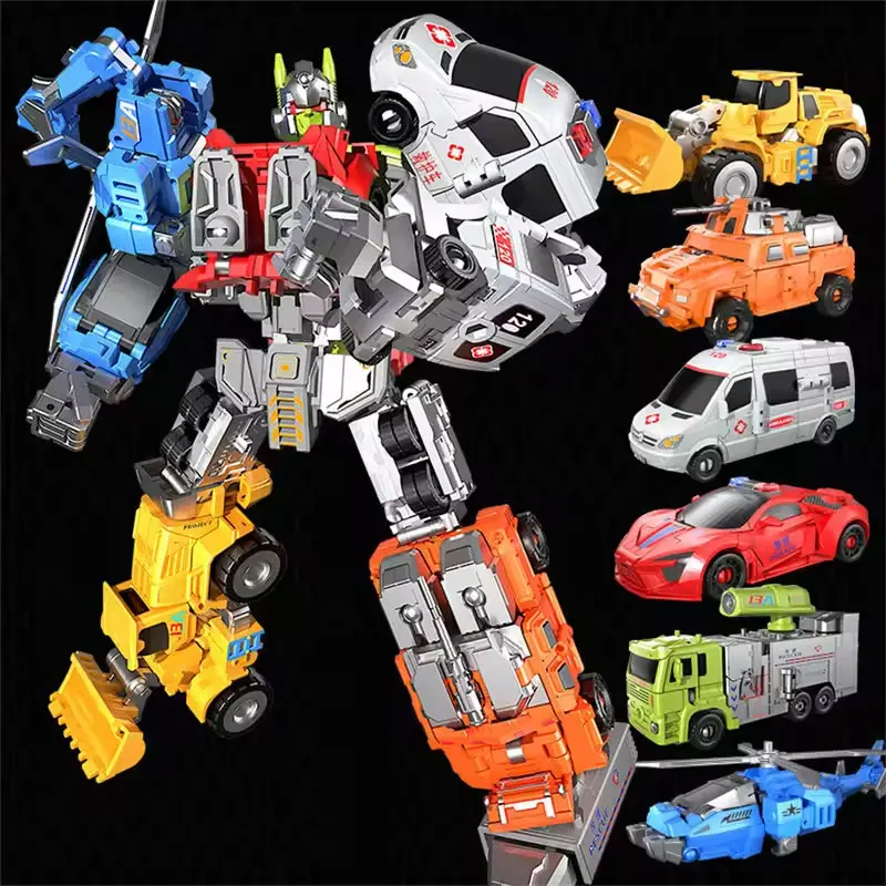 Transformation Toy Robot 6 In 1 Suit Rescue Deformation Team Combined Robot Toy Alloy Version Customized Birthday Gift Transformation Toy Robot 6 In 1 Suit Rescue Deformation Team Combined Robot Toy Alloy Version Customized Birthday Gift - Image 2