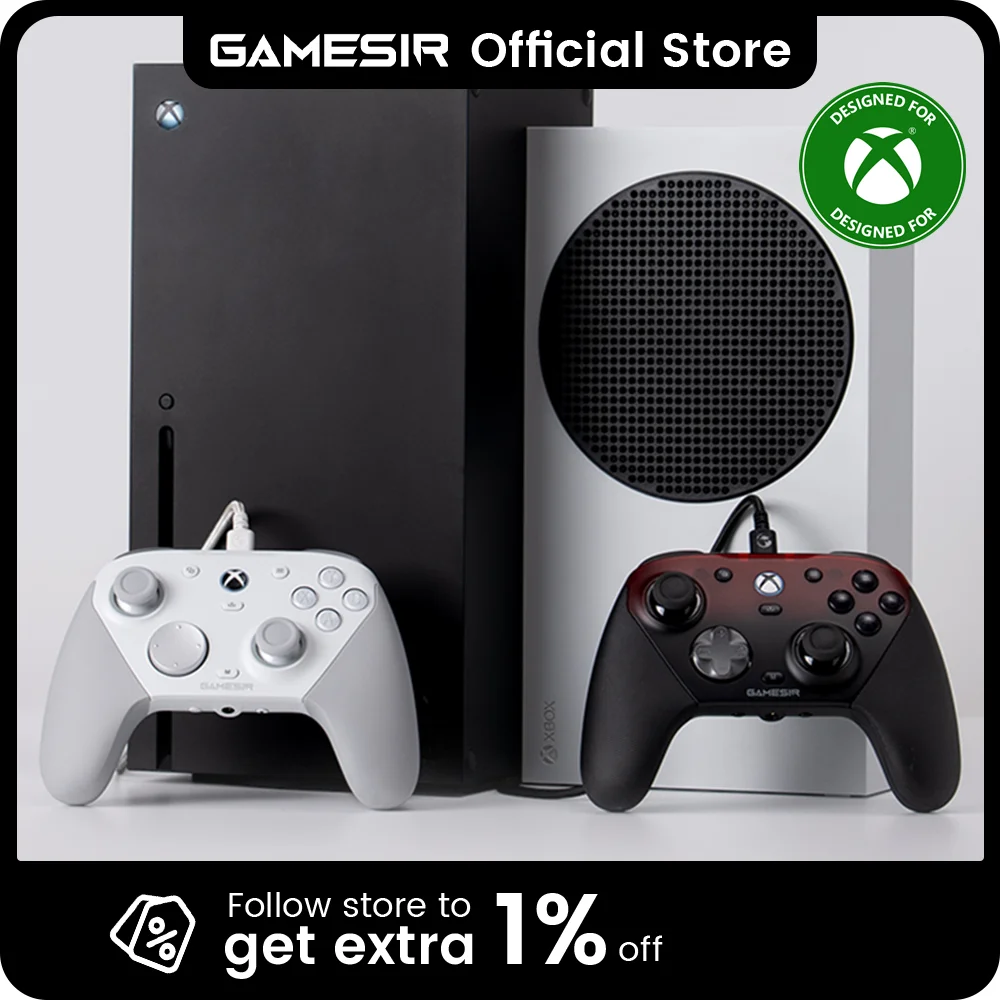 GameSir G7 Pro Gaming-Controller mit Kabel und Ladestation für Xbox Series X|S, Xbox One, PC und Android