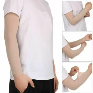 Sommer Sonnenschutz Oversleeve Fleischfarbene Haut Ärmel Tattoo Ärmel Bedecken Narben Unisex Einfarbig Arm Abdeckung