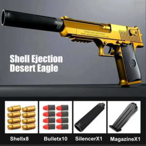 Leistungsstarke Desert Eagle Toy Gun Shell EjectionAirsoft Pistole Soft Foam Bullet Outdoor CS Waffe für Jungen Mädchen Schießspiel Geschenke