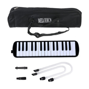 32-Tasten Melodica Instrument Melodica Air Piano Keyboard mit Soft Blow Pipe Blowing Nozzles Melodica Blasinstrumente mit Tasche