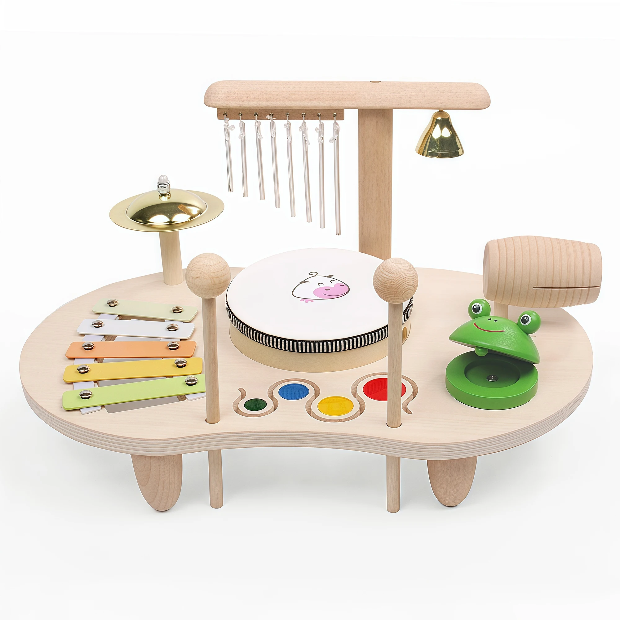Kids Drum Set Wooden Musical Instruments For Toddlers Baby Preschool Educational Musical Toys Montessori Toys For Kids Ages 3-6 Kids Drum Set Wooden Musical Instruments For Toddlers Baby Preschool Educational Musical Toys Montessori Toys For Kids Ages 3-6